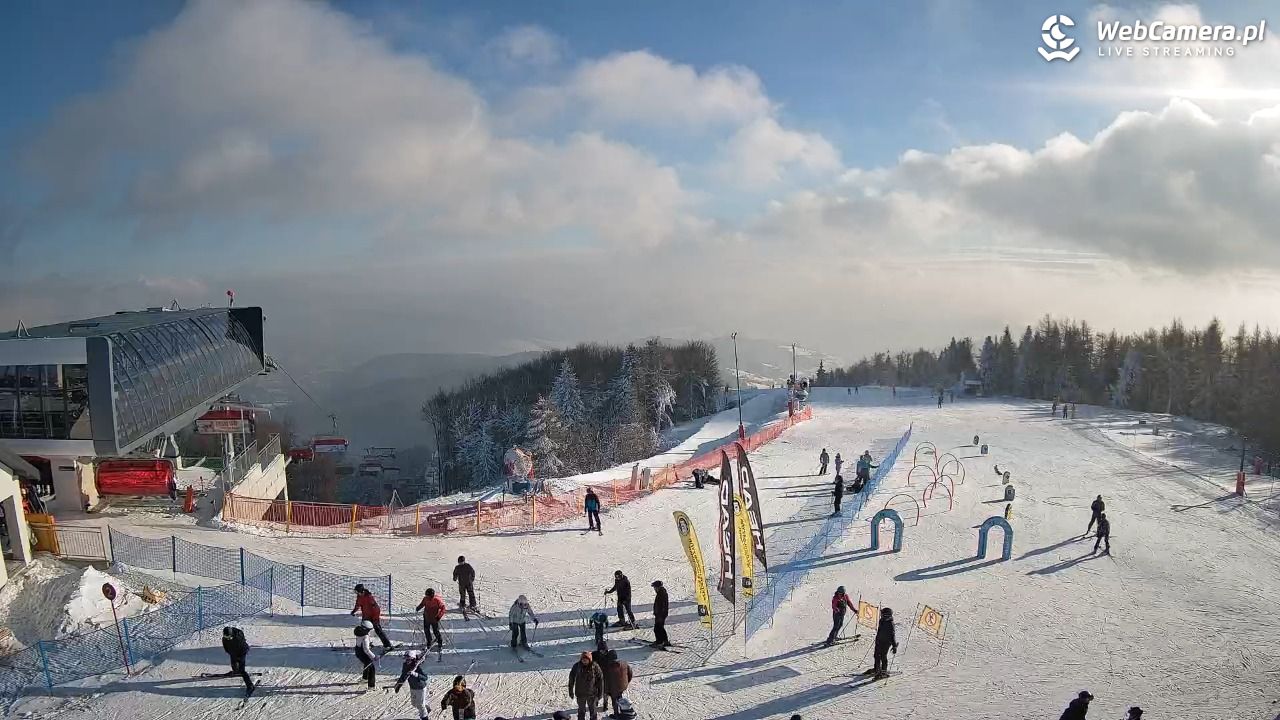 Jaworzyna Krynicka - widok na kolej Harnaś Express NOWOŚĆ - 10 styczeń 2026, 13:39