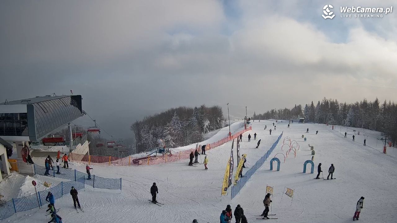 Jaworzyna Krynicka - widok na kolej Harnaś Express NOWOŚĆ - 10 styczeń 2026, 14:16