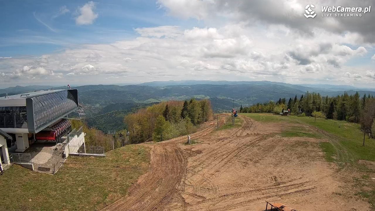 Jaworzyna Krynicka - widok na kolej Harnaś Express NOWOŚĆ - 19 maj 2026, 13:25