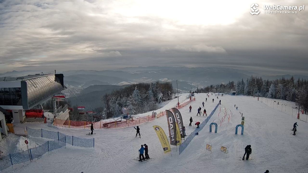 Jaworzyna Krynicka - widok na kolej Harnaś Express NOWOŚĆ - 10 styczeń 2026, 10:26