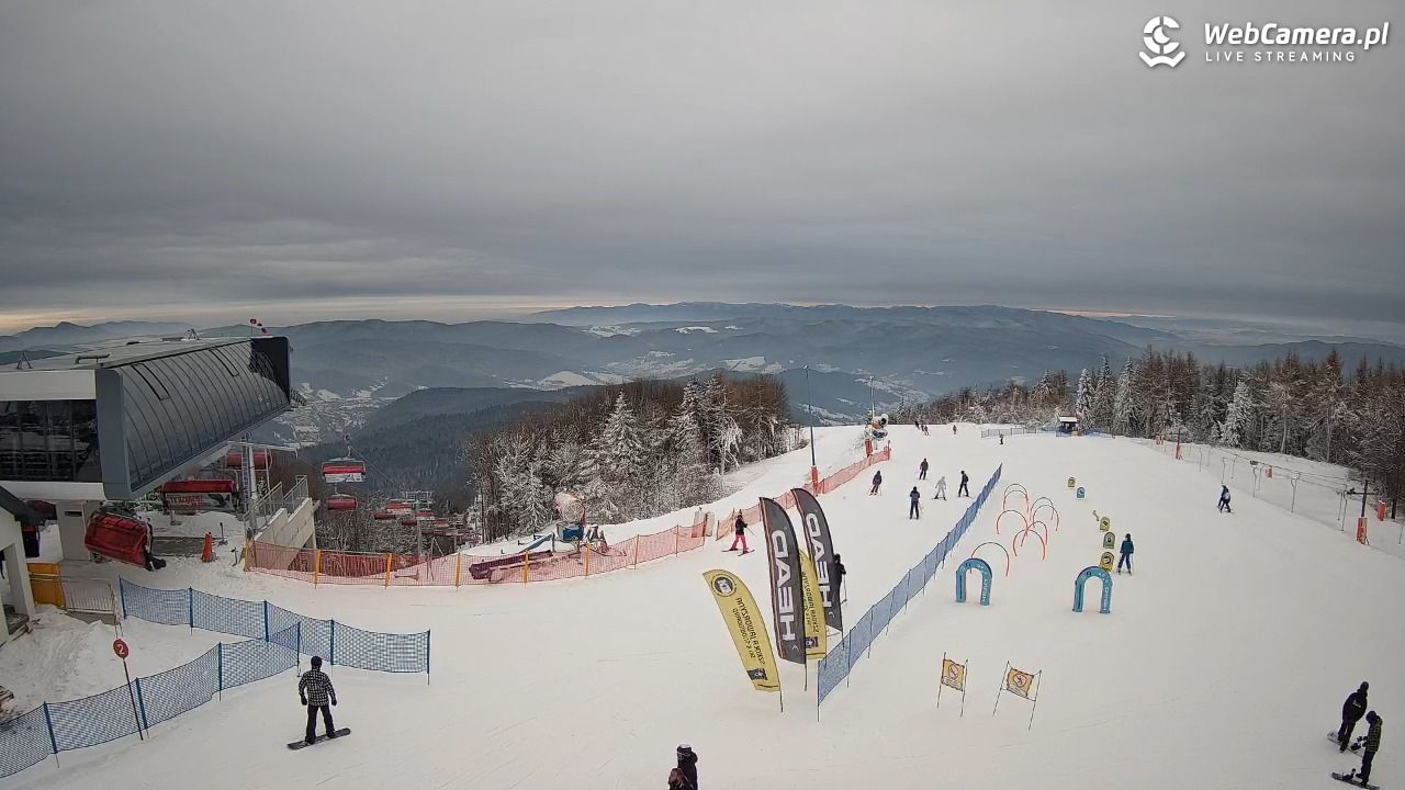 Jaworzyna Krynicka - widok na kolej Harnaś Express NOWOŚĆ - 10 styczeń 2026, 09:26