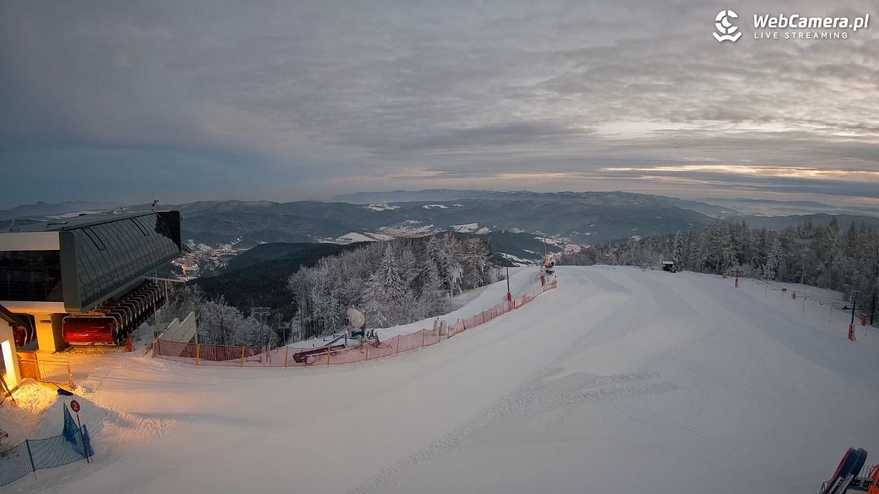 Jaworzyna Krynicka - widok na kolej Harnaś Express NOWOŚĆ - 09 styczeń 2026, 16:28