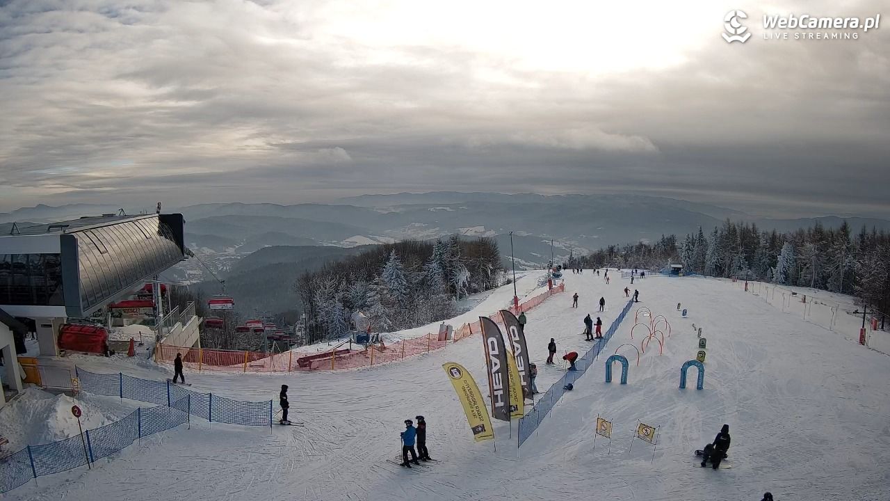 Jaworzyna Krynicka - widok na kolej Harnaś Express NOWOŚĆ - 10 styczeń 2026, 10:26