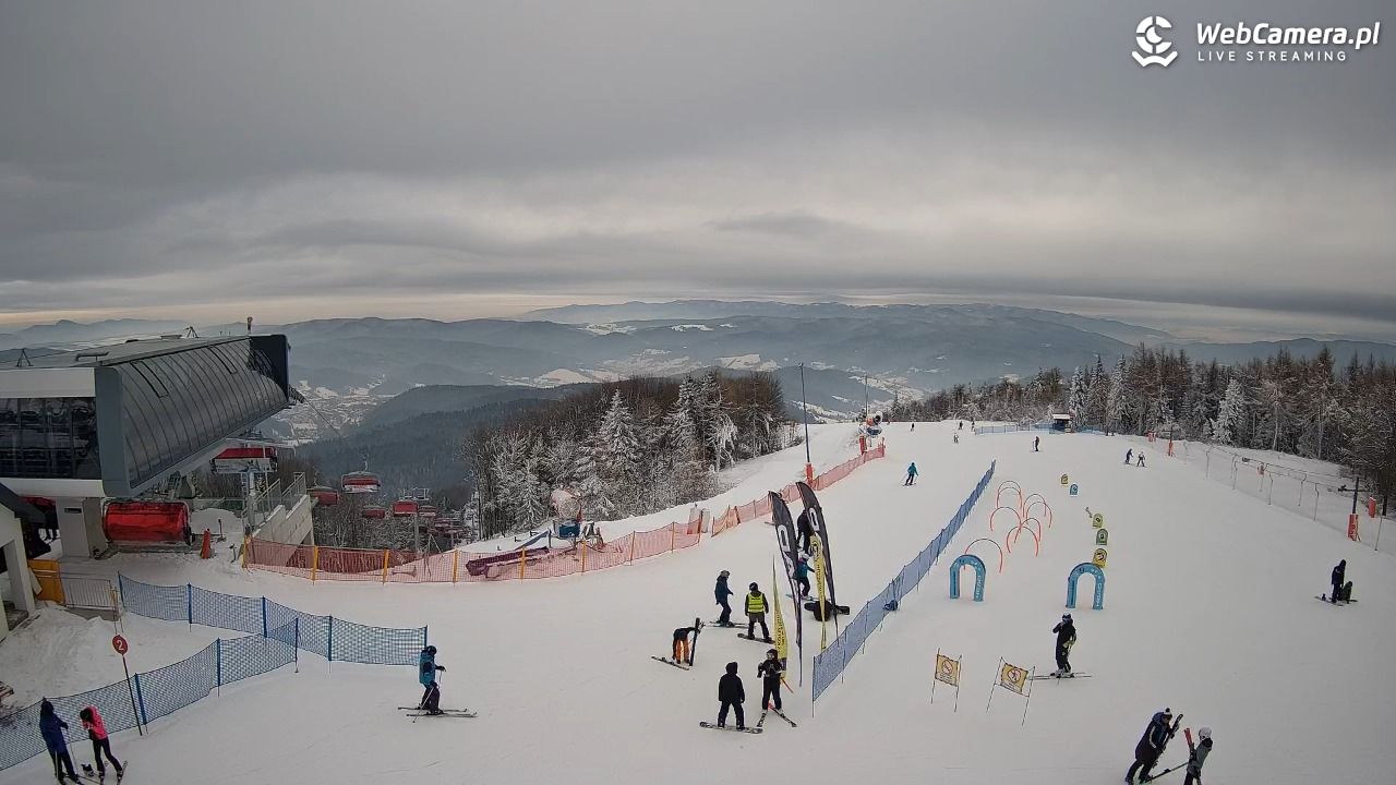 Jaworzyna Krynicka - widok na kolej Harnaś Express NOWOŚĆ - 10 styczeń 2026, 10:06