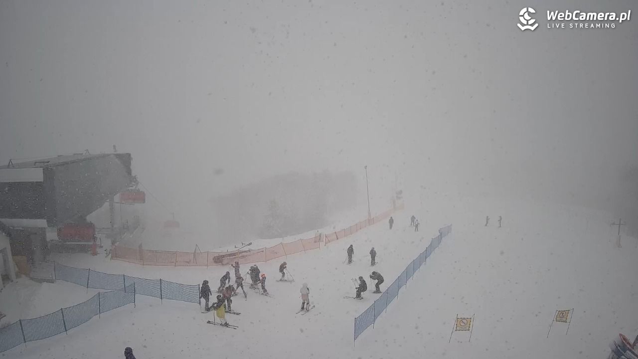 Jaworzyna Krynicka - widok na kolej Harnaś Express NOWOŚĆ - 11 styczeń 2026, 09:50