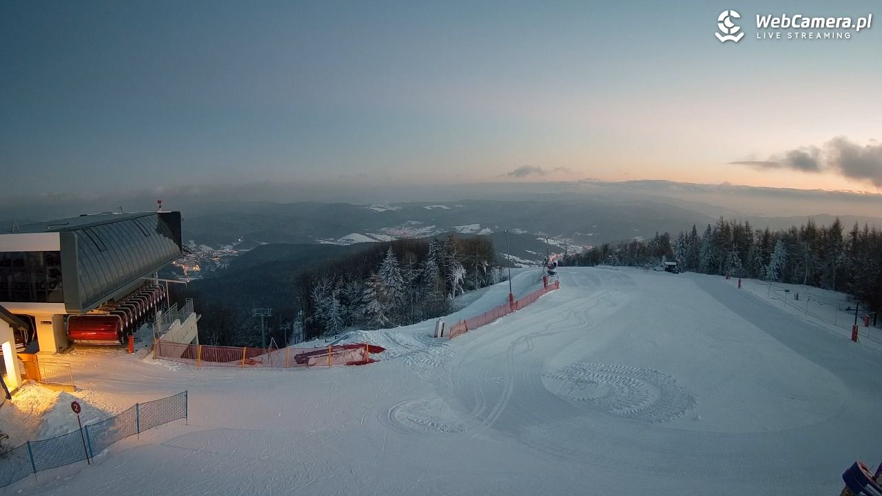 Jaworzyna Krynicka - widok na kolej Harnaś Express NOWOŚĆ - 10 styczeń 2026, 16:31