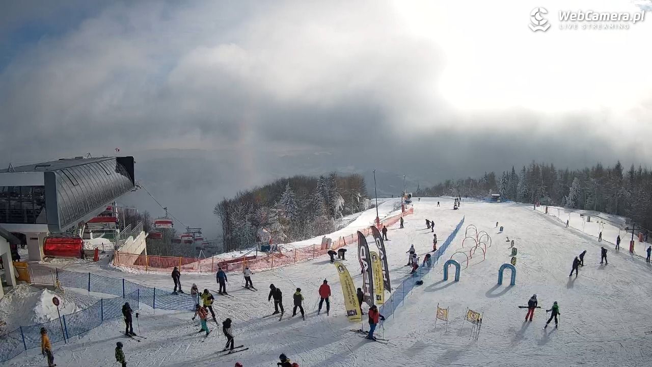 Jaworzyna Krynicka - widok na kolej Harnaś Express NOWOŚĆ - 10 styczeń 2026, 11:59