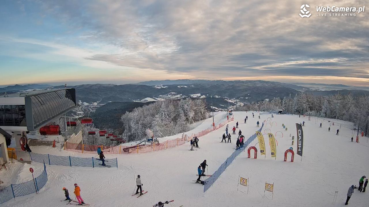 Jaworzyna Krynicka - widok na kolej Harnaś Express NOWOŚĆ - 09 styczeń 2026, 14:48