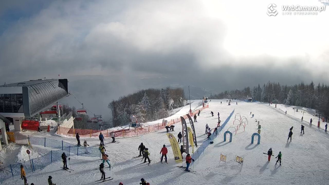 Jaworzyna Krynicka - widok na kolej Harnaś Express NOWOŚĆ - 10 styczeń 2026, 11:59