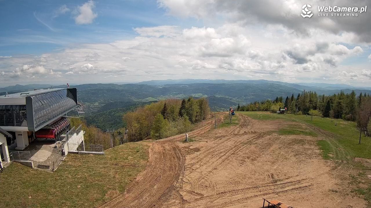 Jaworzyna Krynicka - widok na kolej Harnaś Express NOWOŚĆ - 19 maj 2026, 13:25
