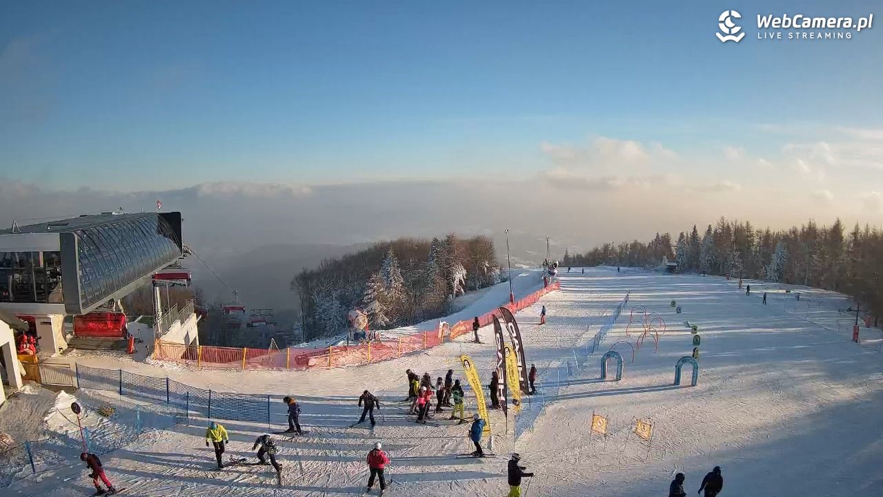 Jaworzyna Krynicka - widok na kolej Harnaś Express NOWOŚĆ - 10 styczeń 2026, 14:55