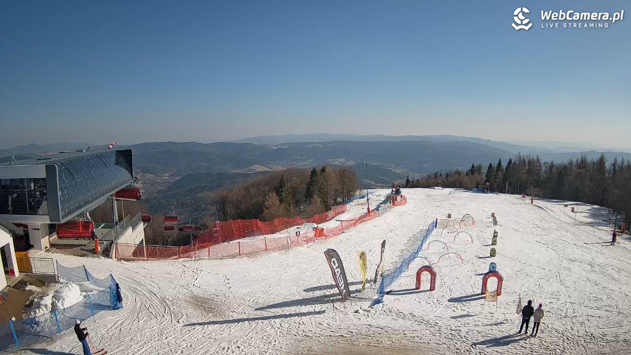 Jaworzyna Krynicka - widok na kolej Harnaś Express NOWOŚĆ - 09 marzec 2026, 14:12