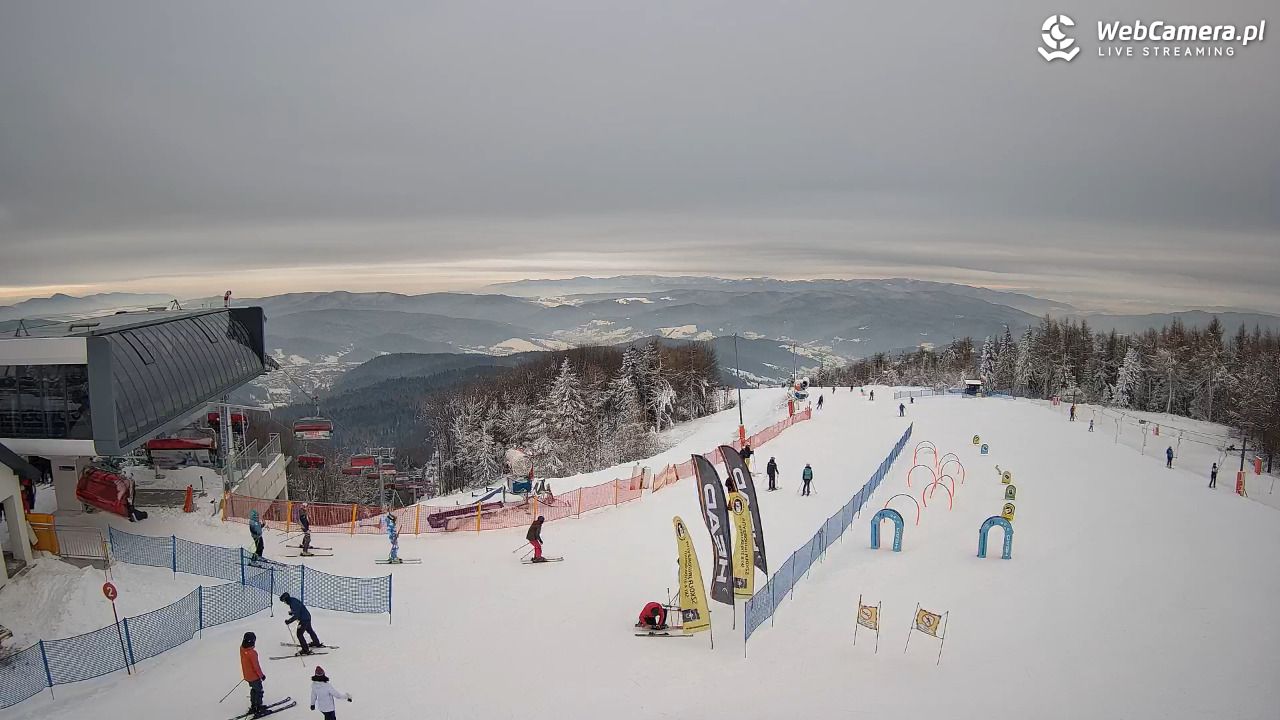 Jaworzyna Krynicka - widok na kolej Harnaś Express NOWOŚĆ - 10 styczeń 2026, 09:51