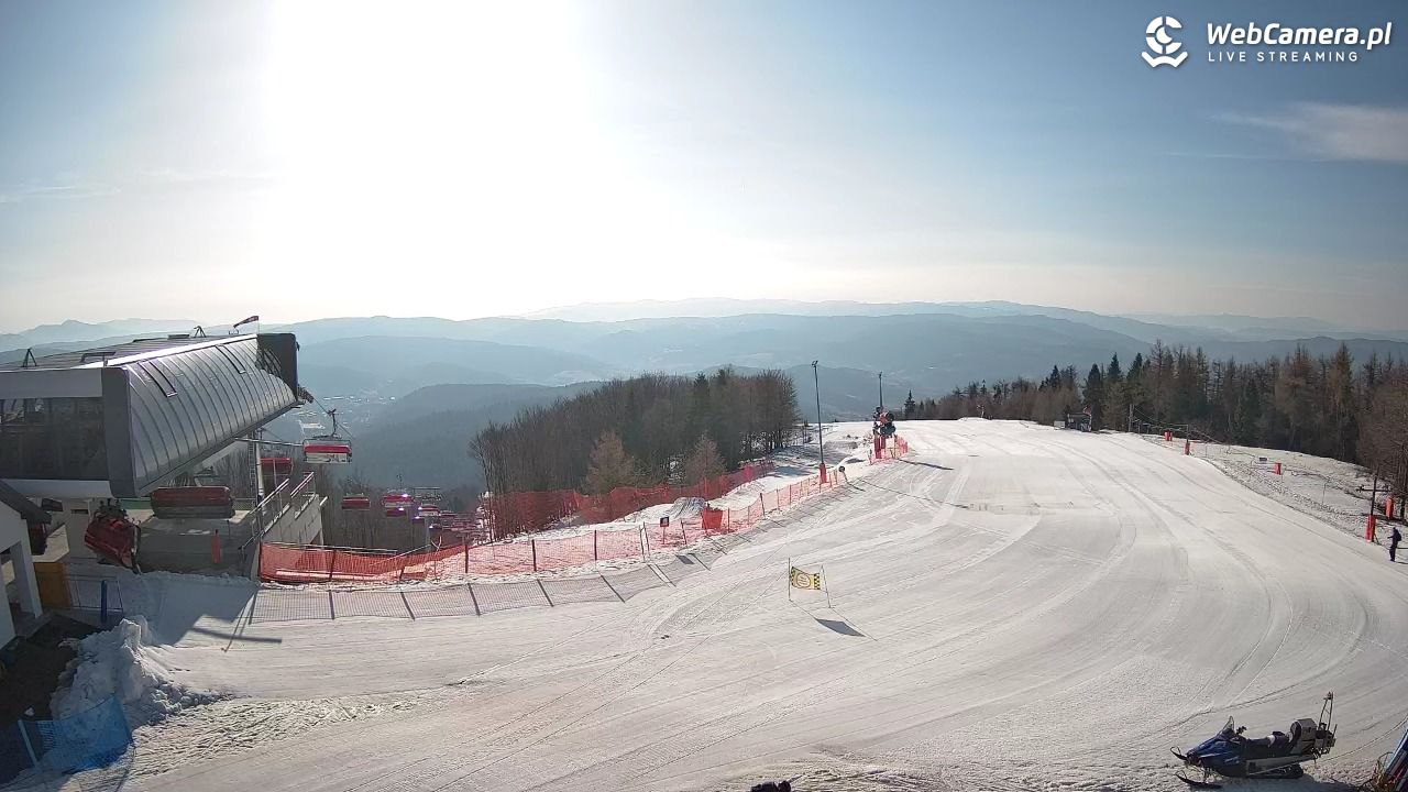 Jaworzyna Krynicka - widok na kolej Harnaś Express NOWOŚĆ - 10 marzec 2026, 08:13