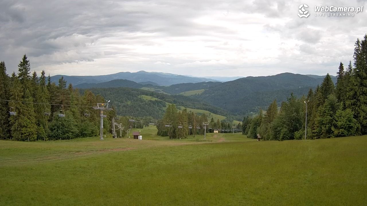 Wierchomla - widok na trasy - 14 czerwiec 2026, 09:08
