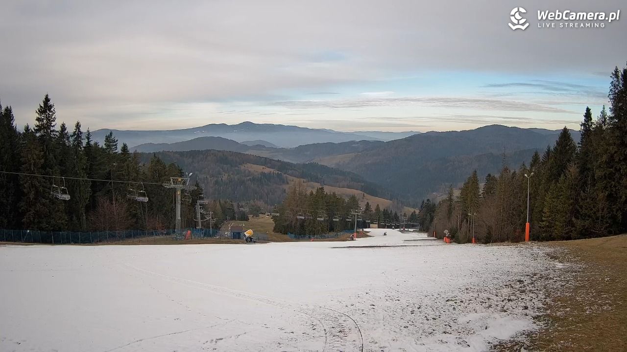 Wierchomla - widok na trasy - 18 grudzień 2025, 09:46