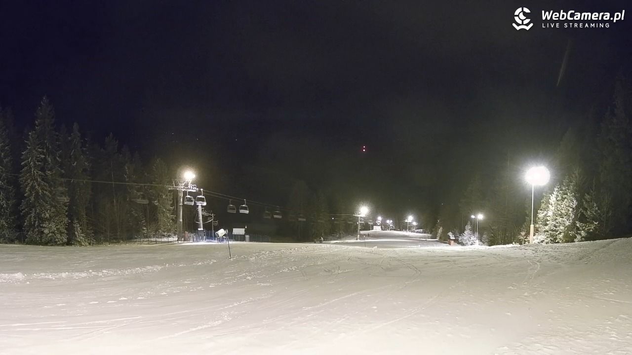 Wierchomla - widok na trasy - 26 grudzień 2025, 18:47