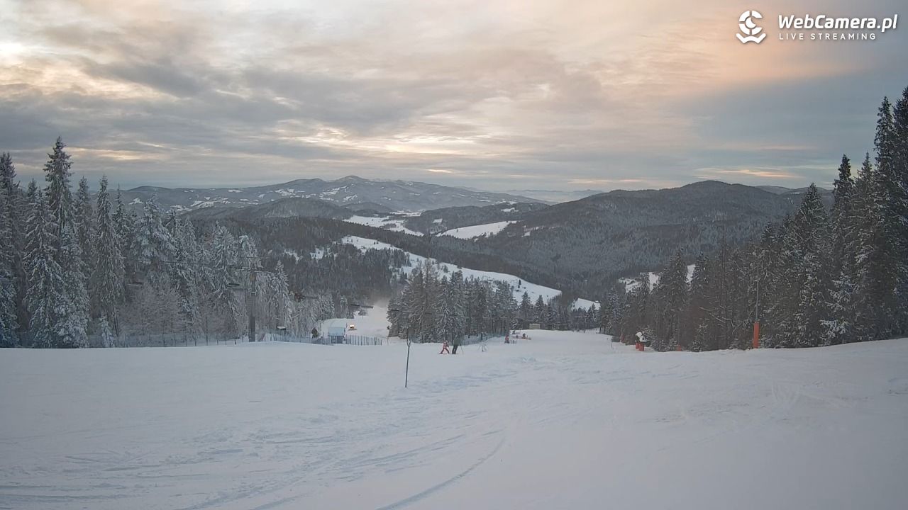 Wierchomla - widok na trasy - 09 styczeń 2026, 15:46