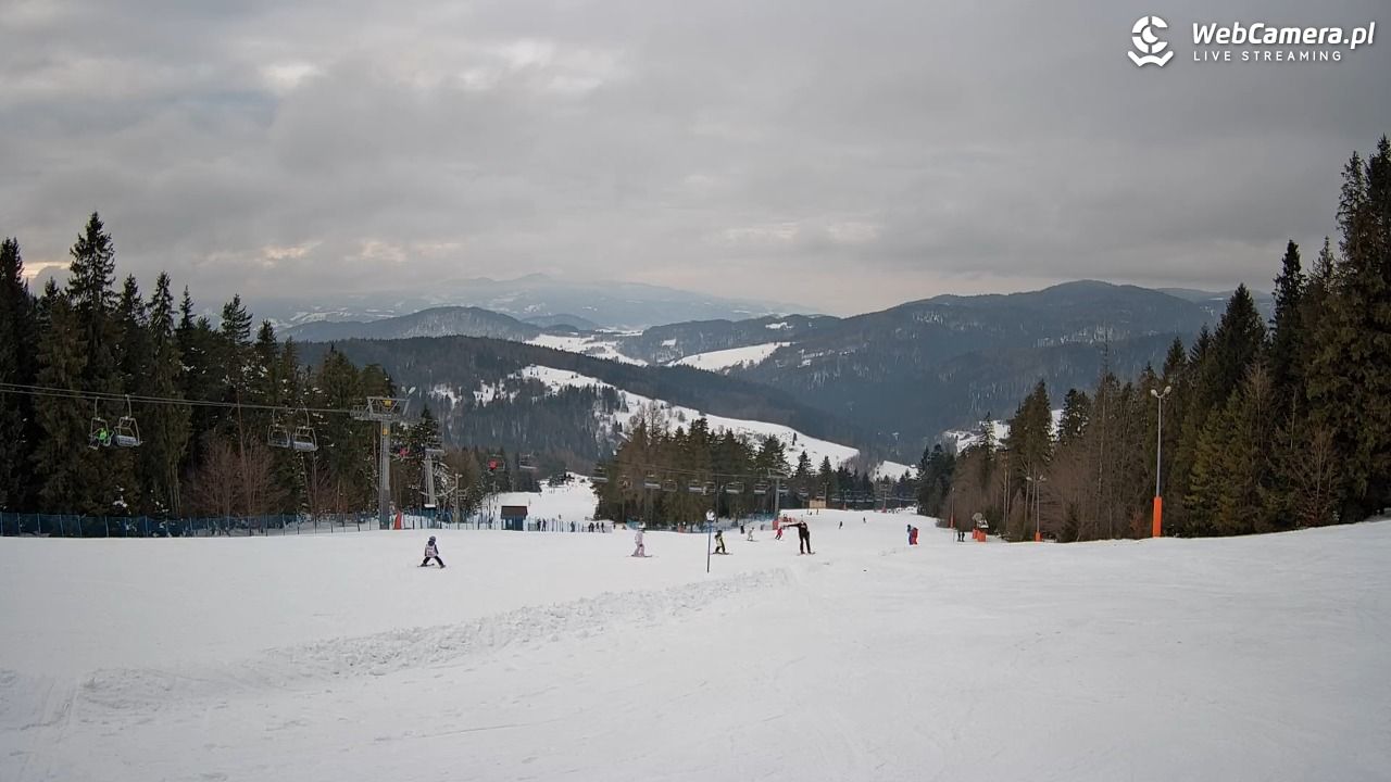 Wierchomla - widok na trasy - 23 styczeń 2026, 14:30
