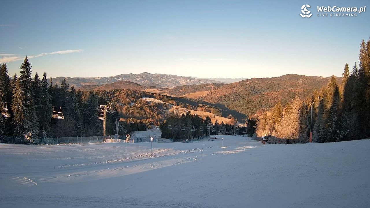 Wierchomla - widok na trasy - 27 grudzień 2025, 09:10