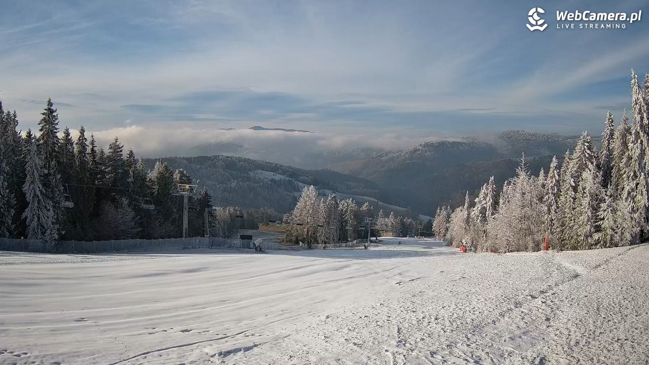 Wierchomla - widok na trasy - 16 grudzień 2025, 13:04