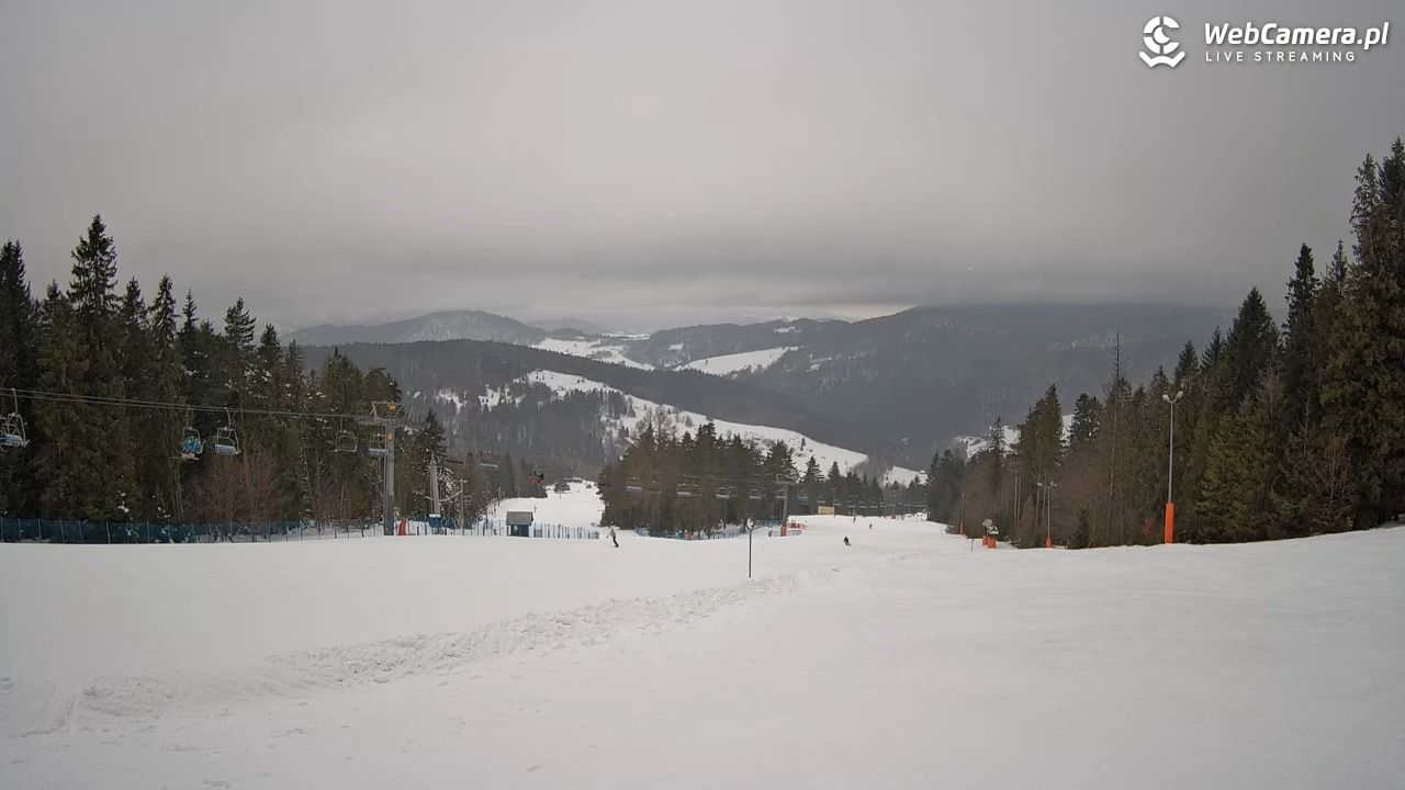 Wierchomla - widok na trasy - 24 styczeń 2026, 09:15
