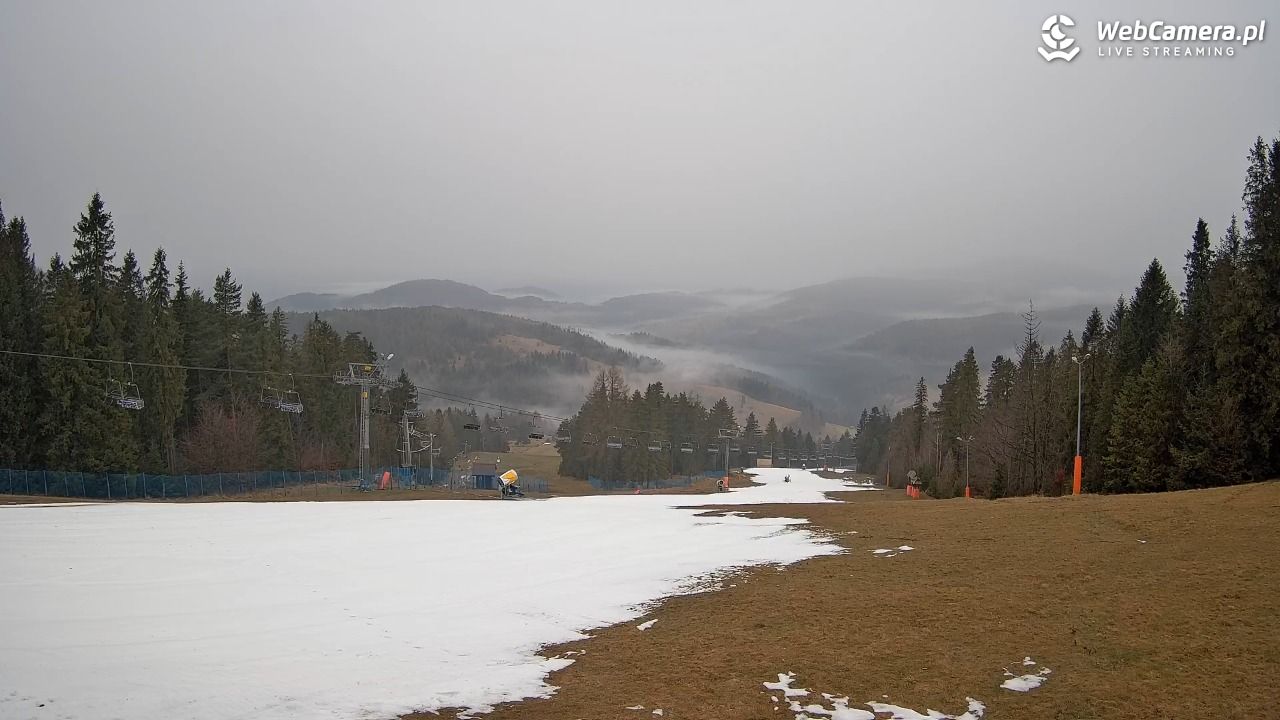 Wierchomla - widok na trasy - 21 grudzień 2025, 10:53