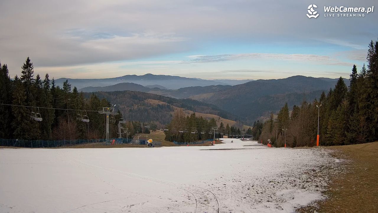 Wierchomla - widok na trasy - 18 grudzień 2025, 10:23