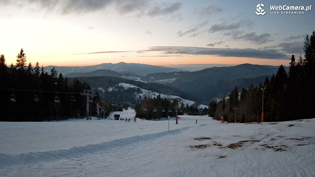 Wierchomla - widok na trasy - 27 styczeń 2026, 16:24