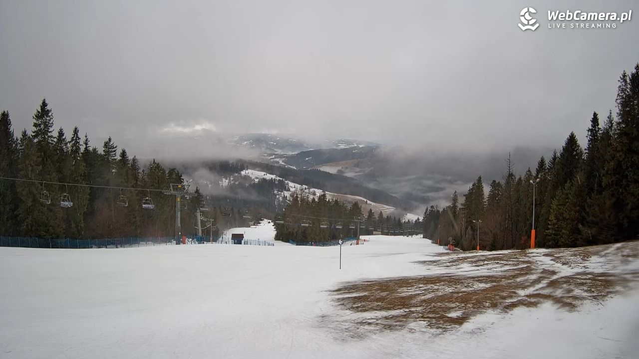 Wierchomla - widok na trasy - 23 luty 2026, 08:31