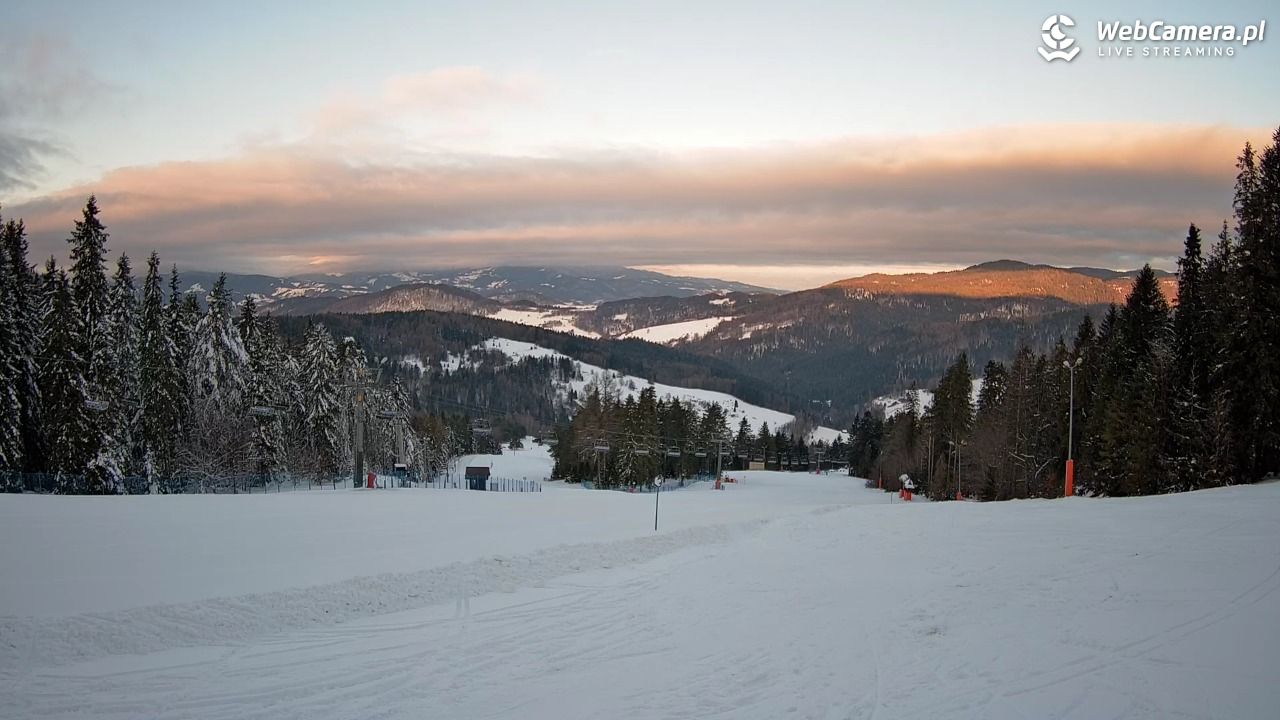 Wierchomla - widok na trasy - 17 styczeń 2026, 08:17