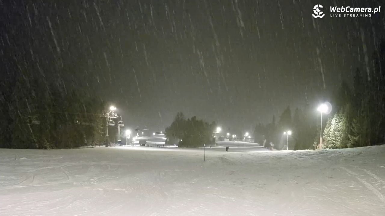 Wierchomla - widok na trasy - 21 luty 2026, 18:08