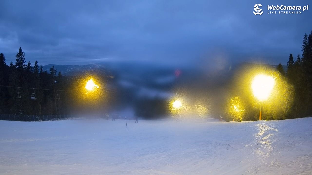 Wierchomla - widok na trasy - 29 grudzień 2025, 16:12