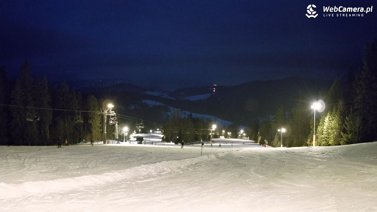 Wierchomla - widok na trasy - 25 styczeń 2026, 17:13