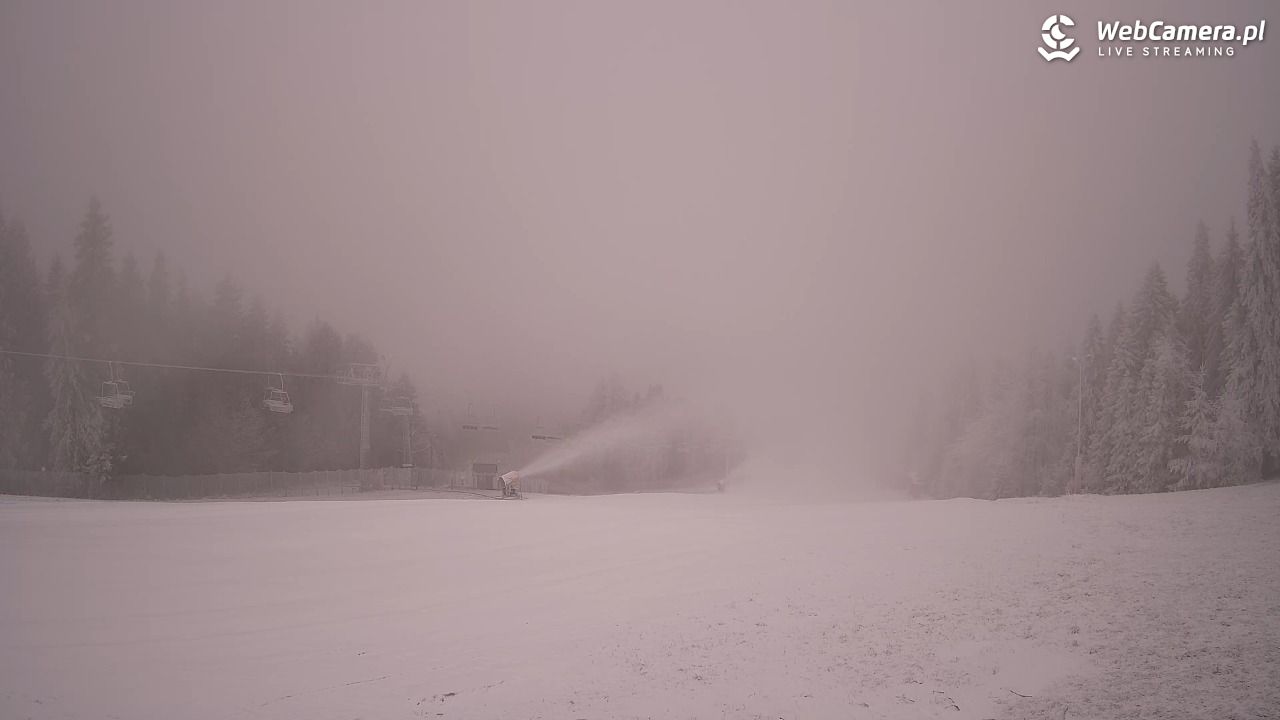 Wierchomla - widok na trasy - 16 grudzień 2025, 07:17