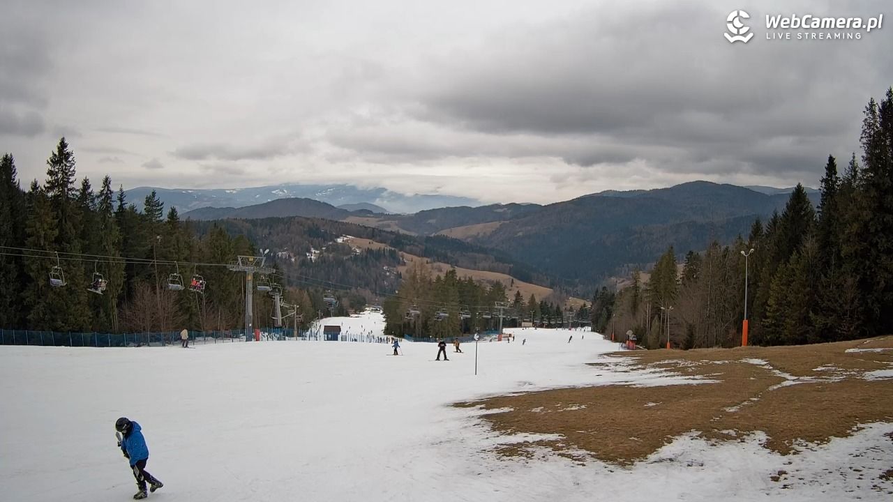 Wierchomla - widok na trasy - 14 luty 2026, 12:16