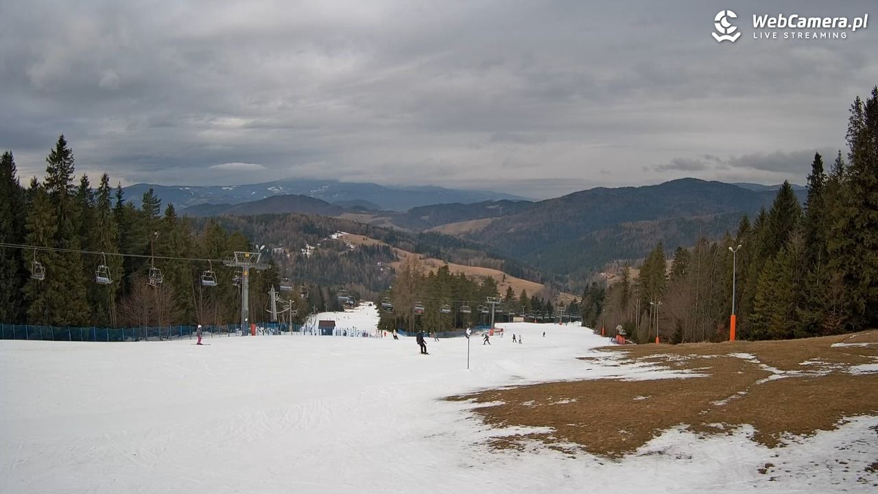 Wierchomla - widok na trasy - 14 luty 2026, 10:30