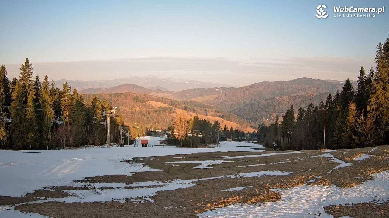 Wierchomla - widok na trasy - 04 kwiecień 2026, 07:28