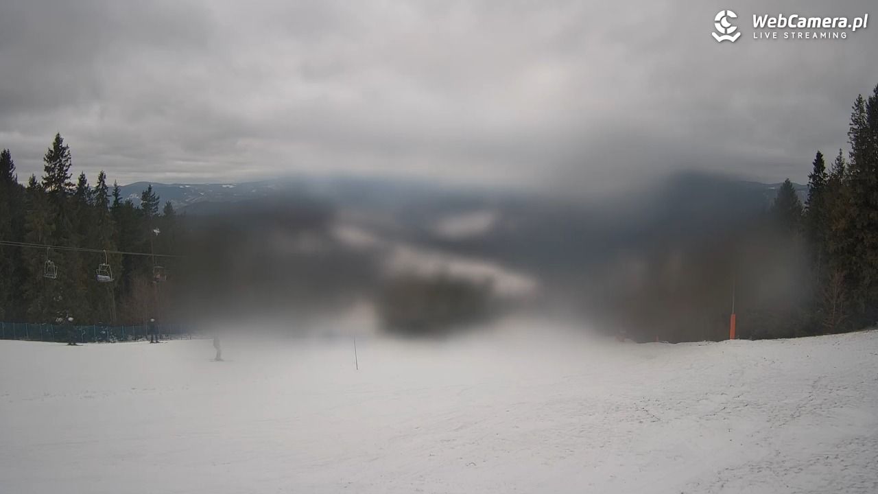 Wierchomla - widok na trasy - 29 grudzień 2025, 15:52