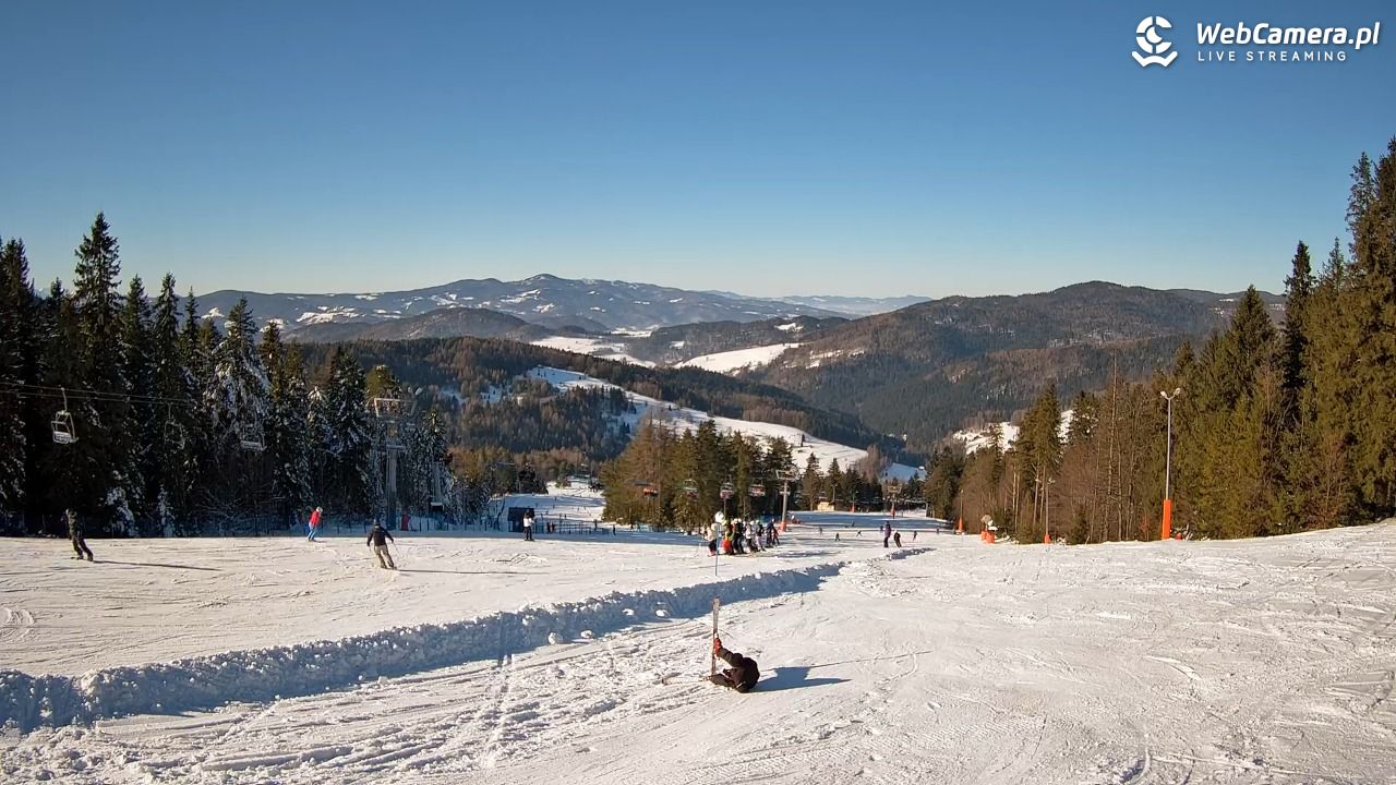 Wierchomla - widok na trasy - 18 styczeń 2026, 12:10