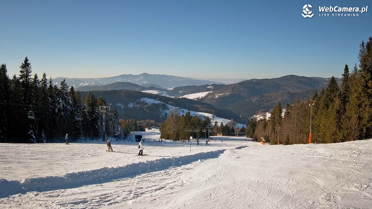 Wierchomla - widok na trasy - 19 styczeń 2026, 13:34