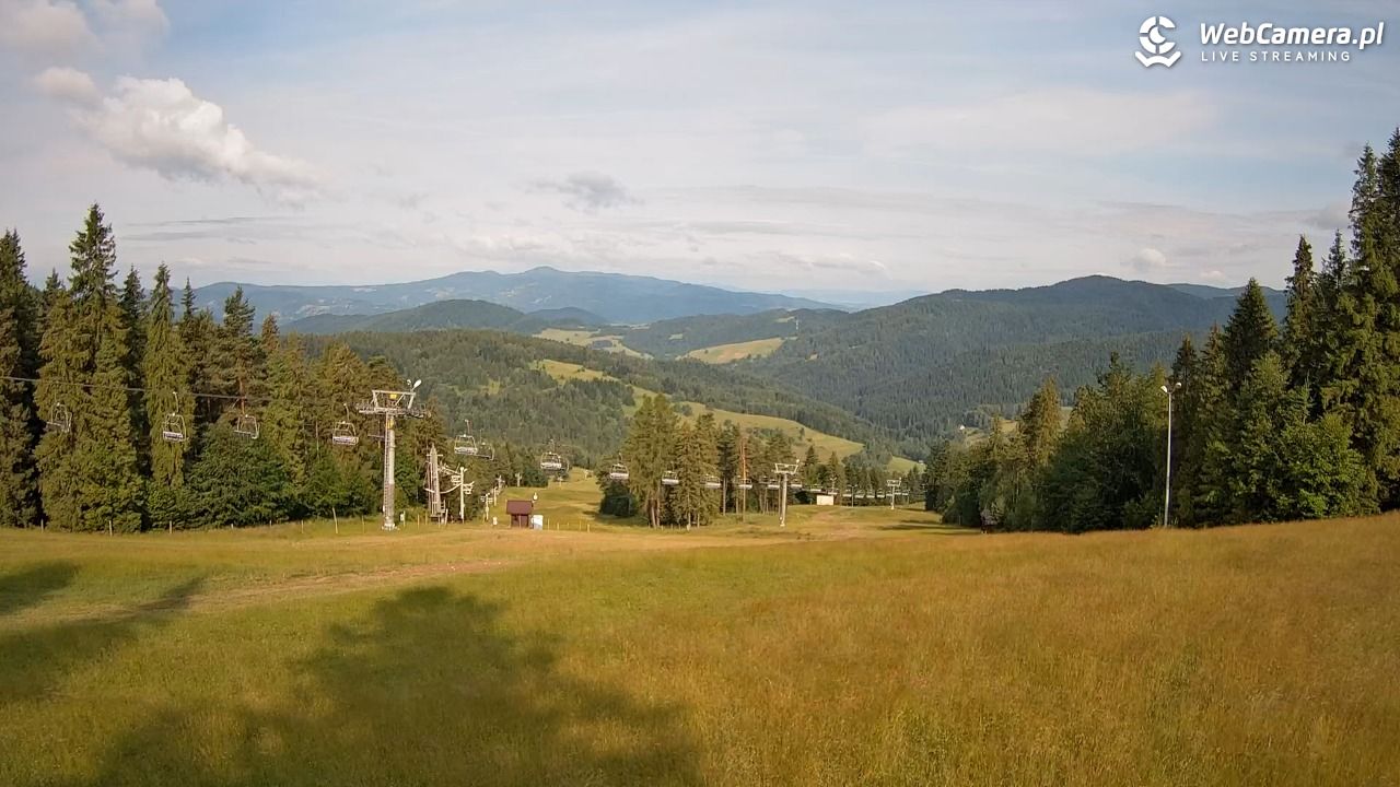 Wierchomla - widok na trasy - 06 lipiec 2026, 08:25
