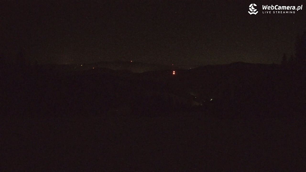 Wierchomla - widok na trasy - 20 styczeń 2026, 21:24