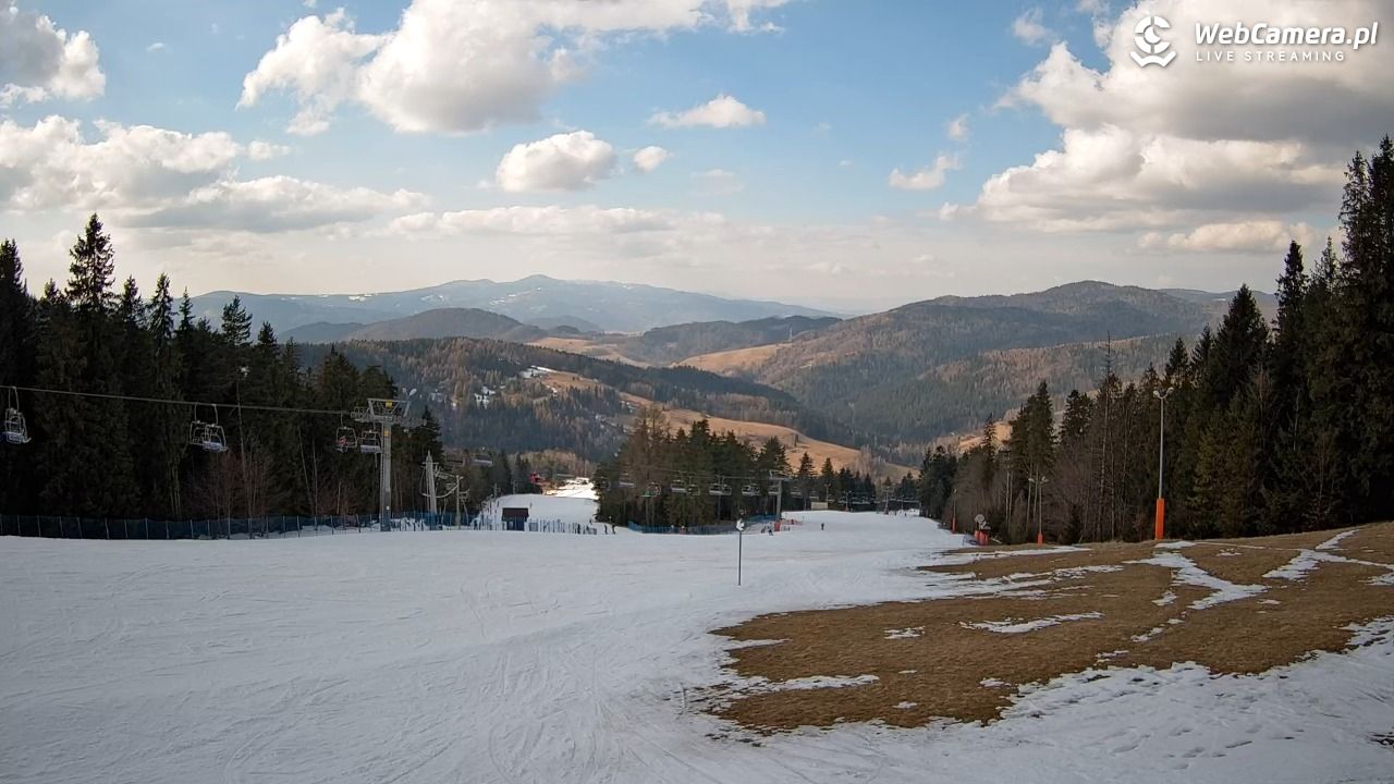 Wierchomla - widok na trasy - 01 marzec 2026, 13:07