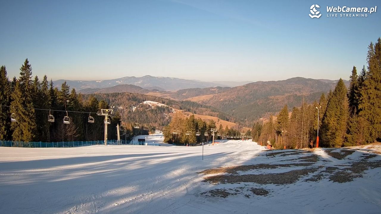 Wierchomla - widok na trasy - 28 luty 2026, 08:53