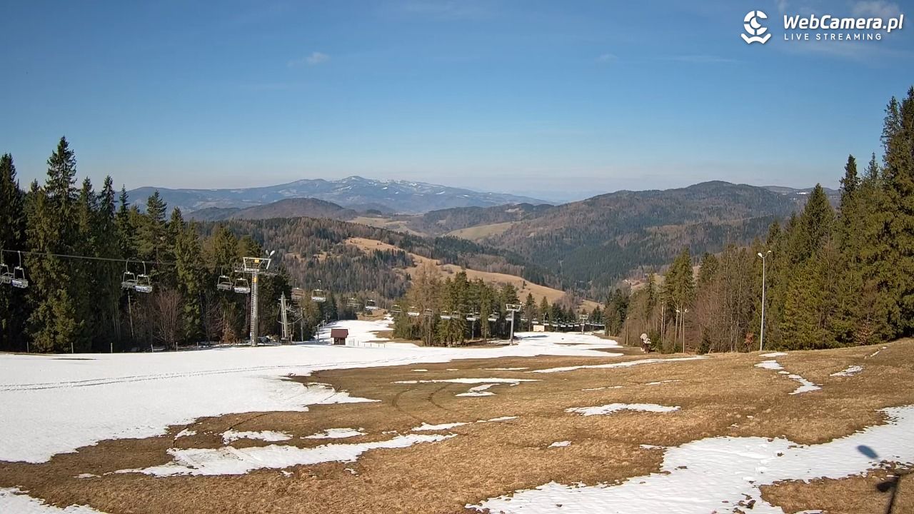 Wierchomla - widok na trasy - 04 kwiecień 2026, 11:24