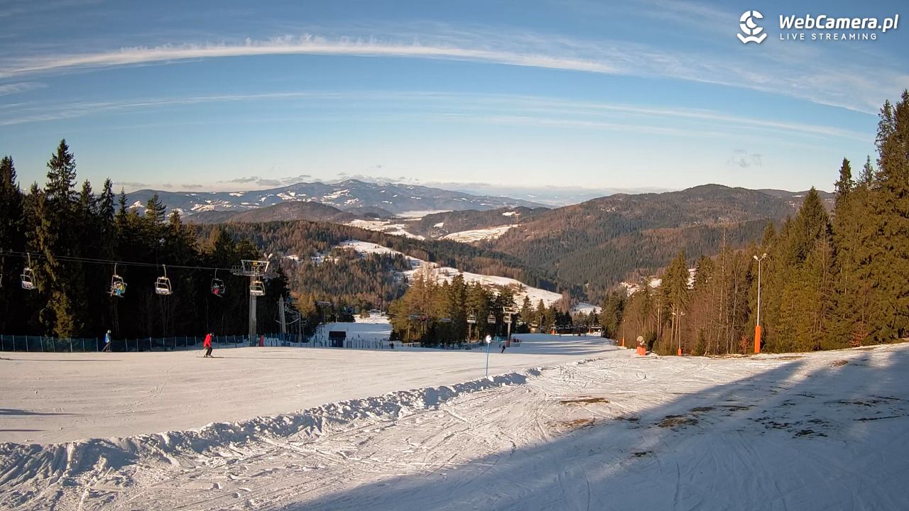 Wierchomla - widok na trasy - 27 styczeń 2026, 10:10