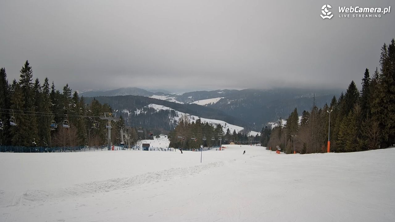 Wierchomla - widok na trasy - 23 styczeń 2026, 12:38