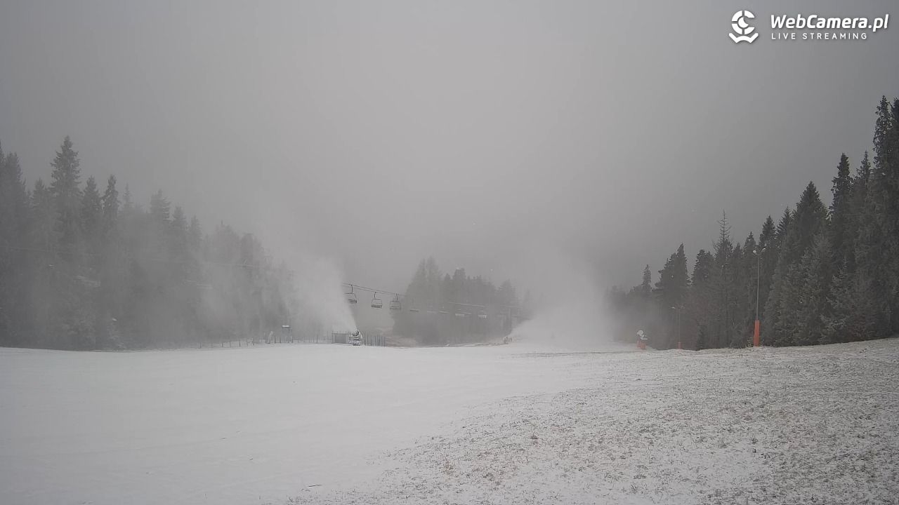 Wierchomla - widok na trasy - 24 grudzień 2025, 10:40