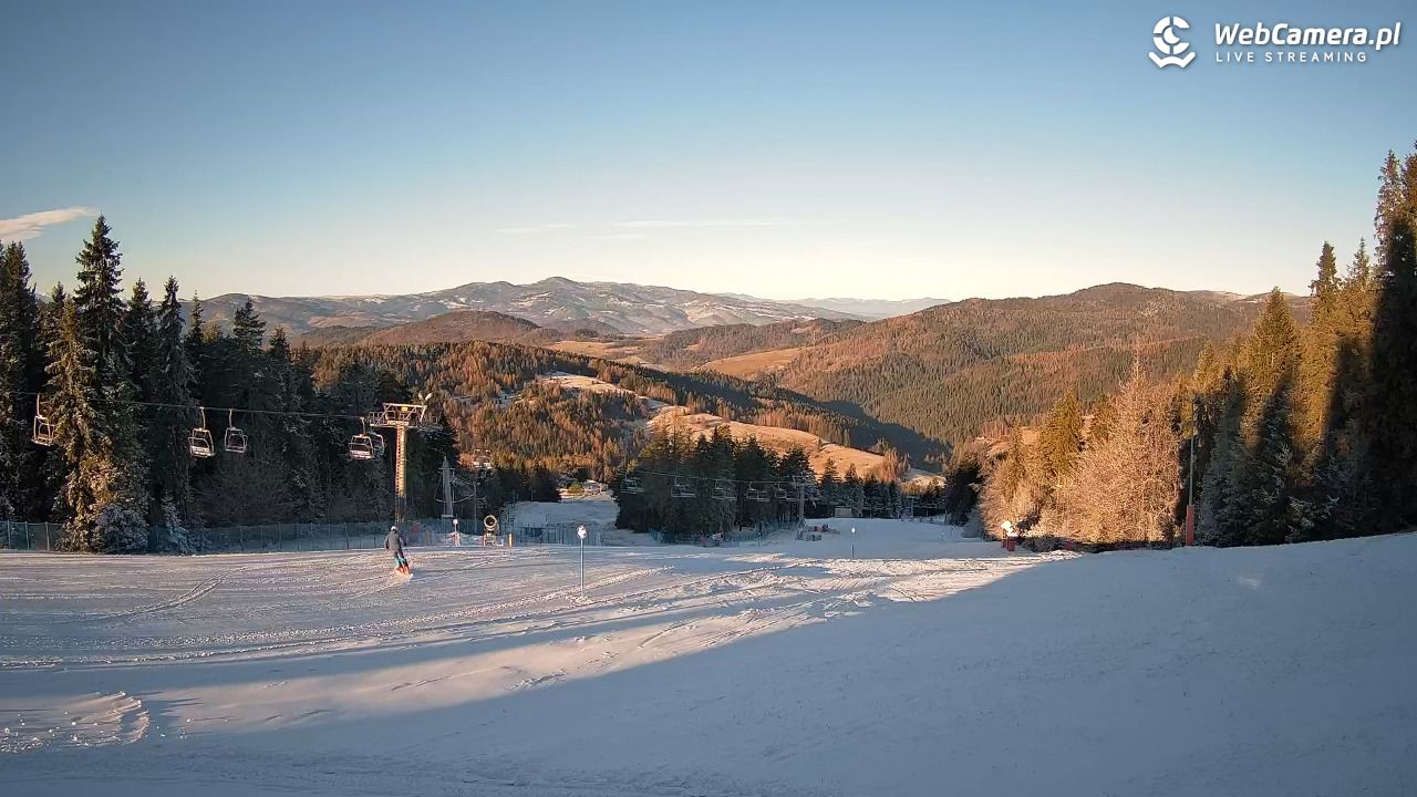 Wierchomla - widok na trasy - 27 grudzień 2025, 09:20